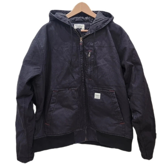 Eddie Bauer Workwear Hooded Duck Canvas Work Jacket ,Men's Medium NWOT - Picture 1 of 9